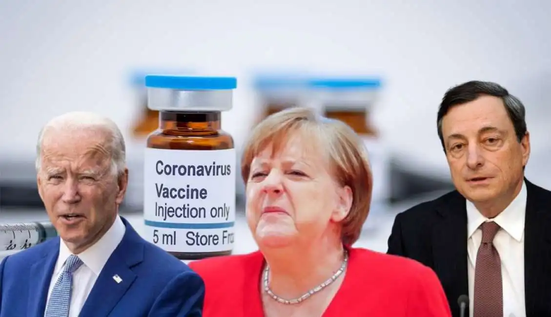 coronavirus vaccino angela merkel mario draghi joe biden