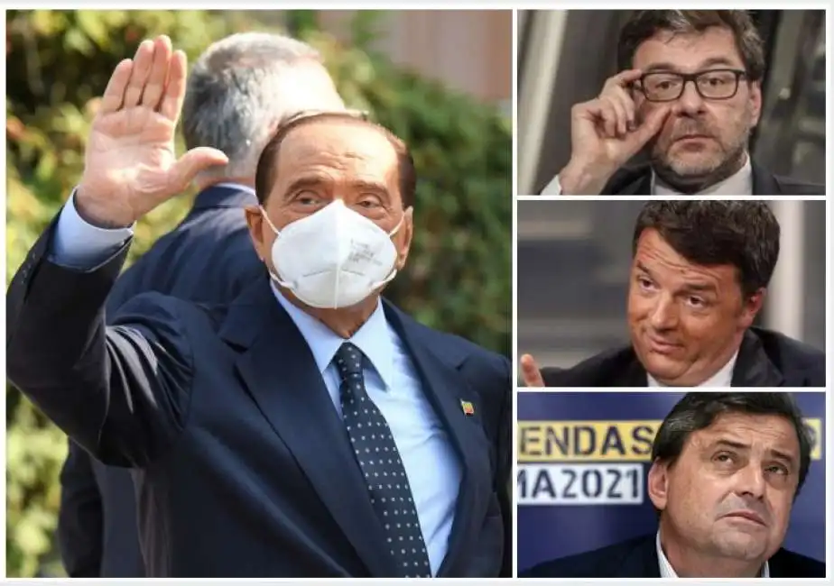 forza italia berlusconi renzi calenda giorgetti