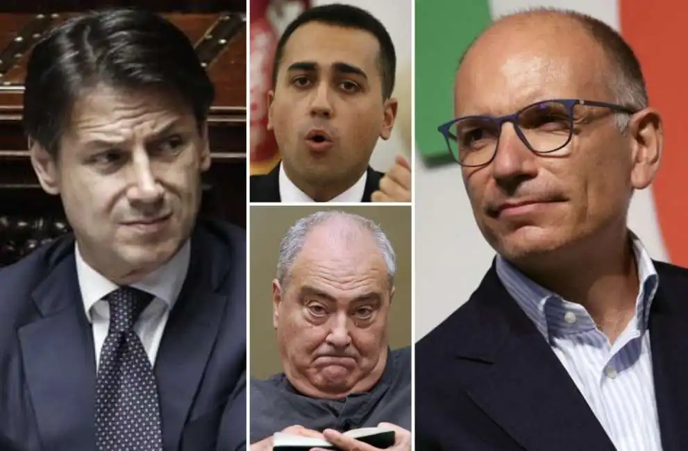 giuseppe conte luigi di maio enrico letta goffredo bettini