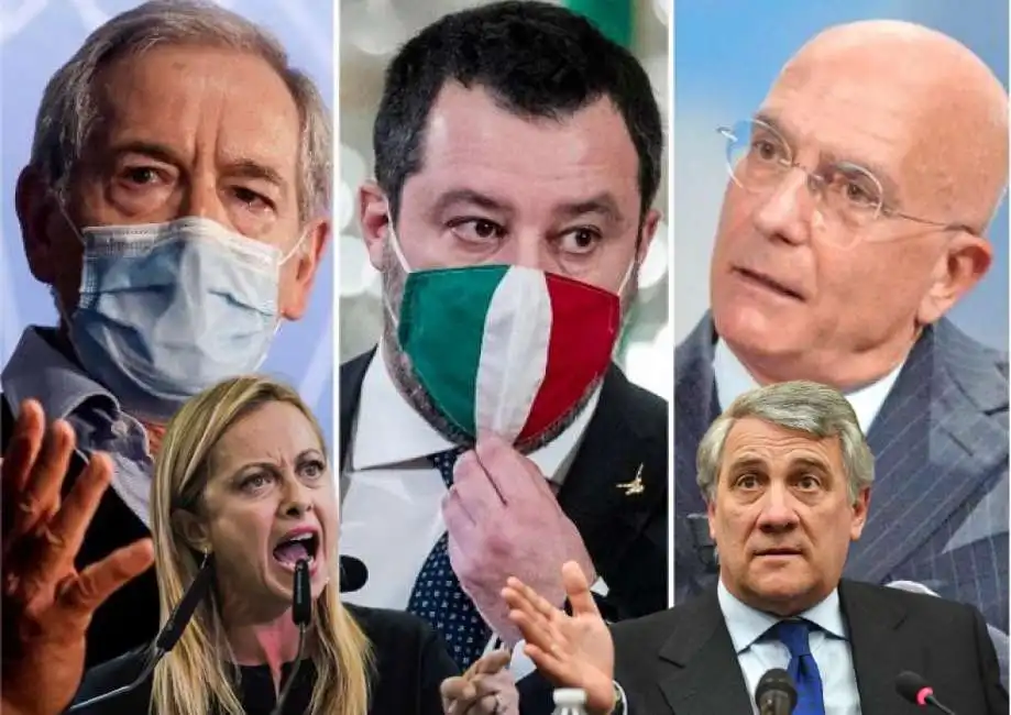 guido bertolaso matteo salvini antonio tajani giorgia meloni gabriele albertini