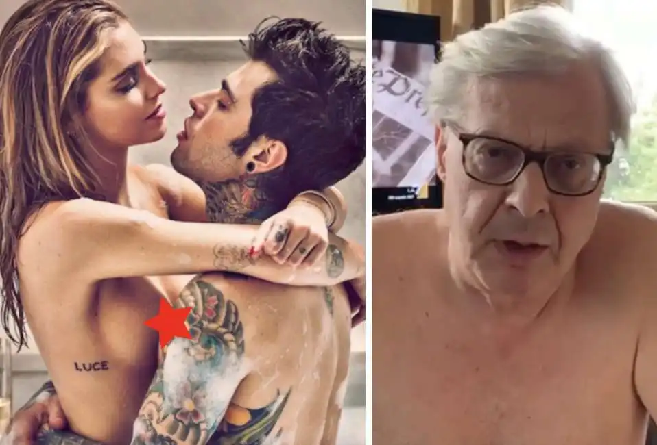 chiara ferragni fedez vittorio sgarbi 