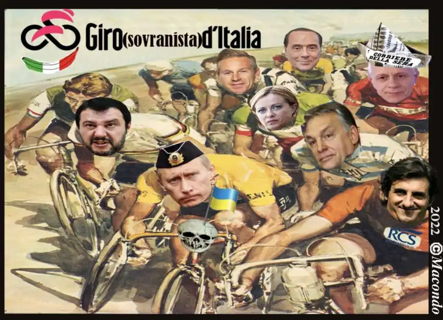 giro ditalia d'italia d italia viktor orban matteo salvini urbano cairo luciano fontana gazzetta dello sport rcs corrier della sera