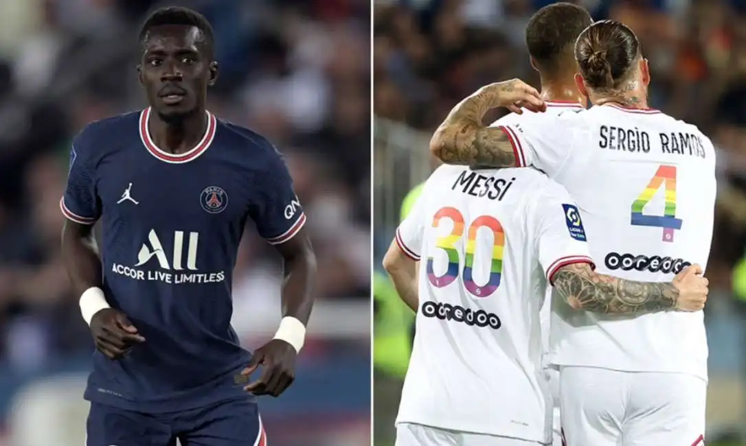 idrissa gana gueye e la maglia arcobaleno del psg