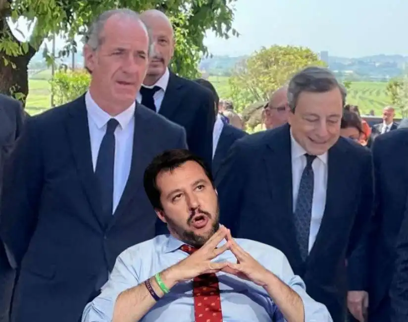 luca zaia matteo salvini mario draghi 