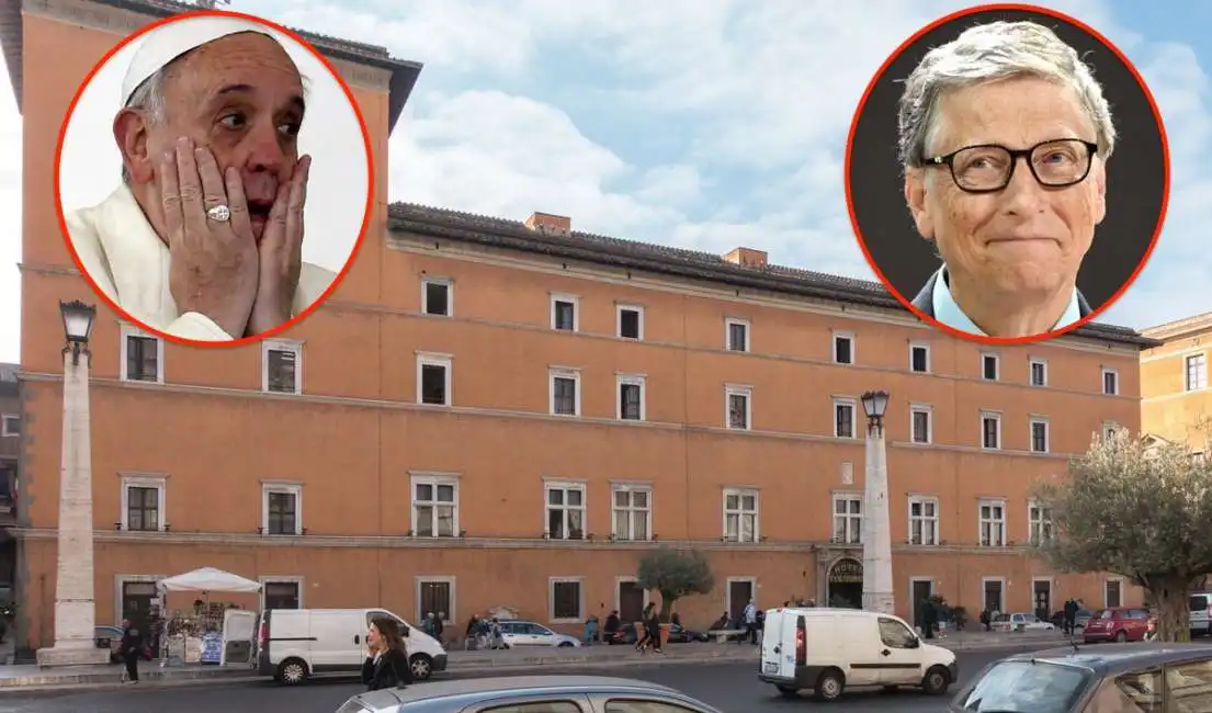 palazzo della rovere bill gates papa francesco 