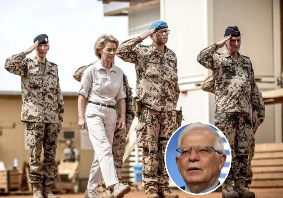 ursula von der leyen josep borrell esercito italiano