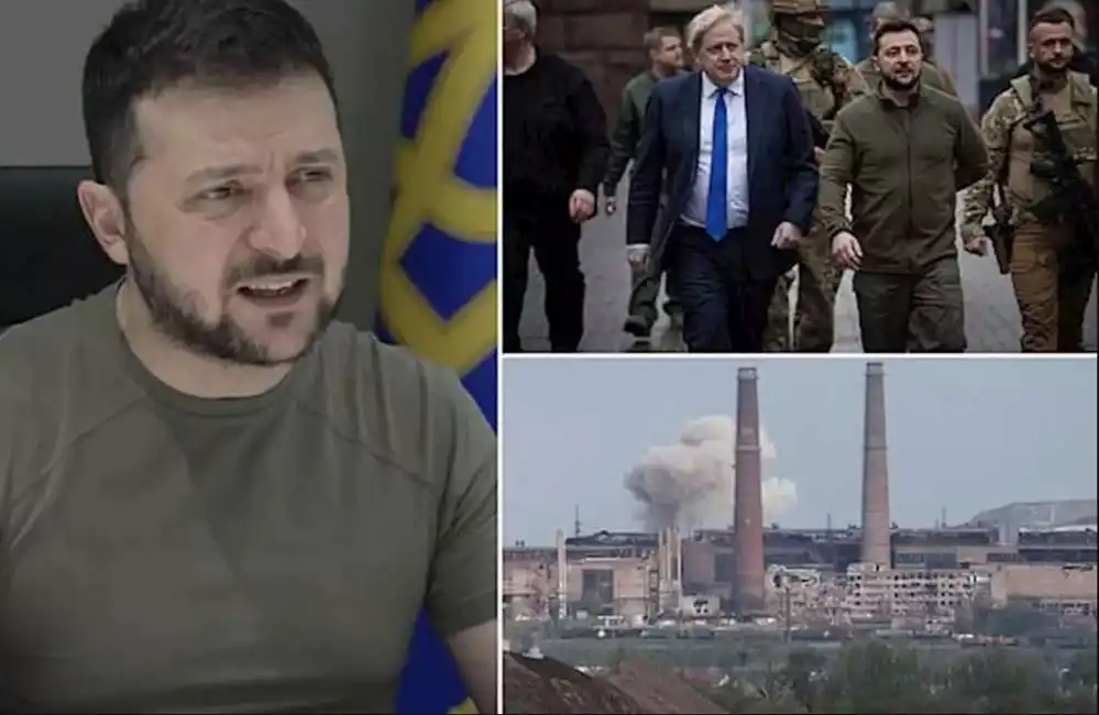 volodymyr zelensky boris johnson ucraina 