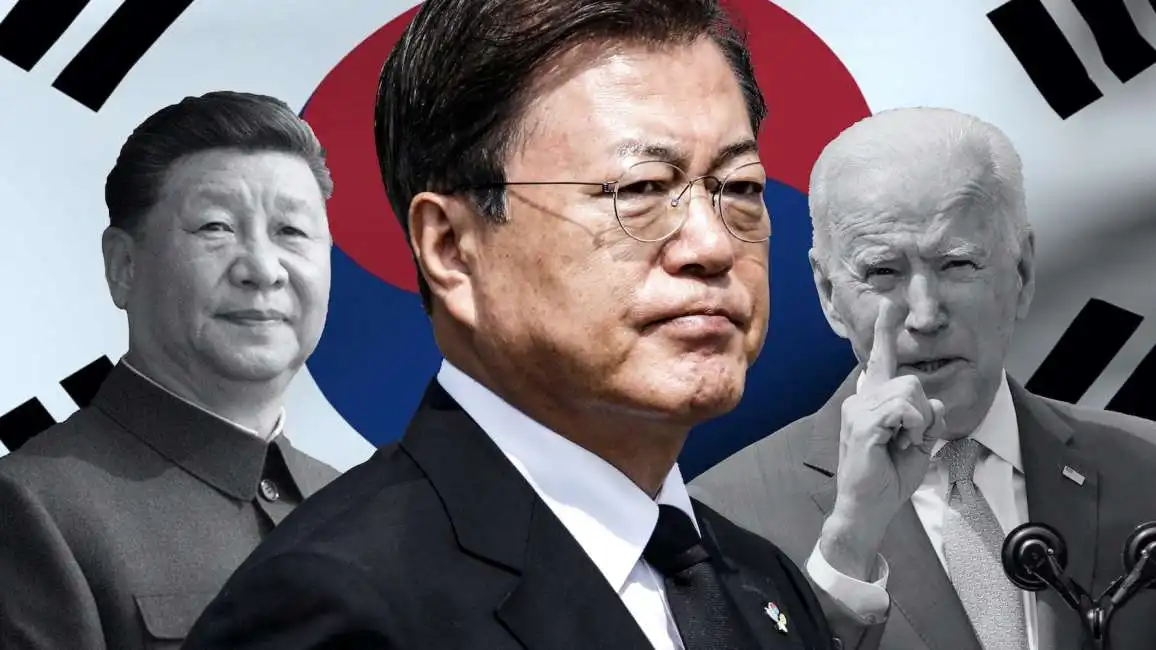 xi jinping moon jae-in joe biden corea del sud cina usa taiwan 