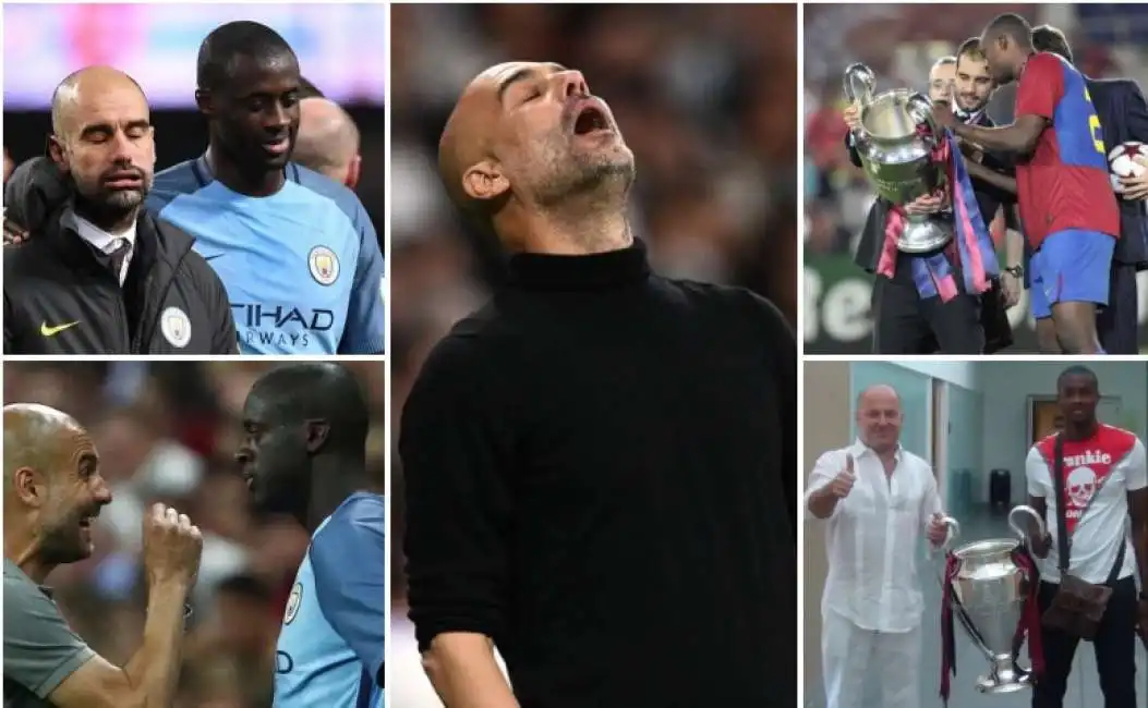 yaya toure pep guardiola dimitri seluk