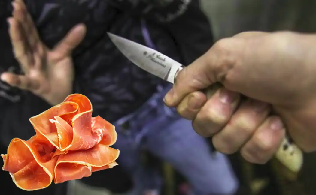 accoltellamento prosciutto roma coltello senzatetto