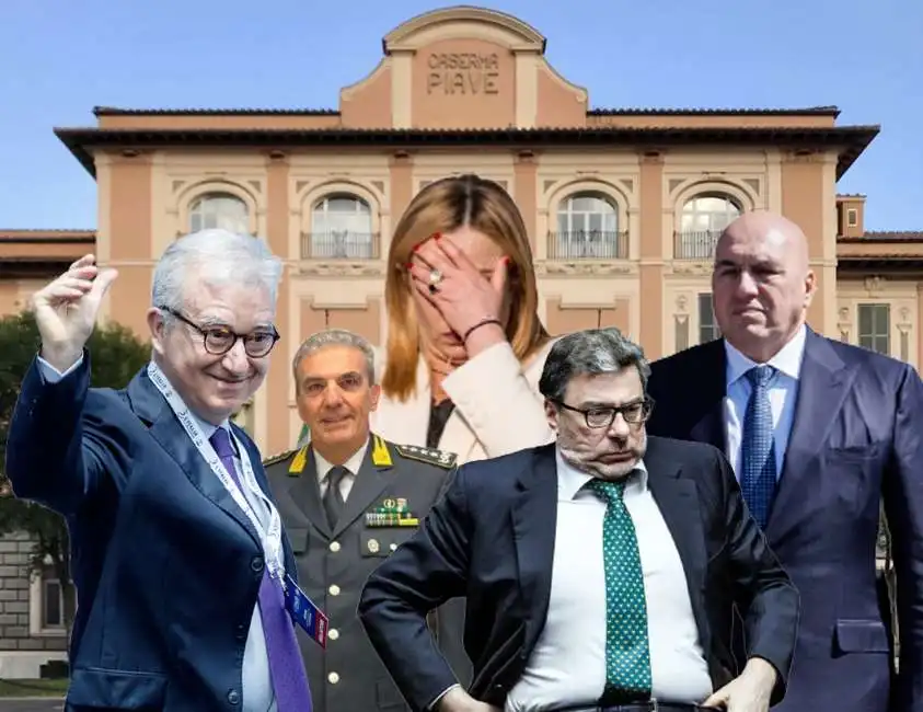 alfredo mantovano andrea de gennaro giorgia meloni guido crosetto giancarlo giorgetti guardia di finanza 