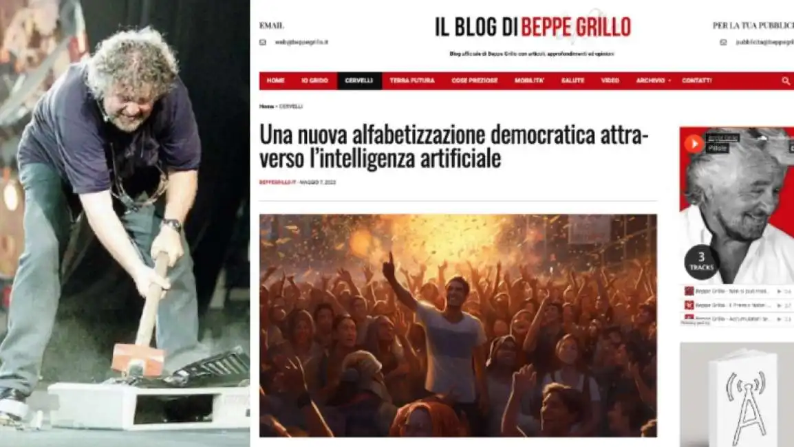 beppe grillo computer pc intelligenza artificiale 