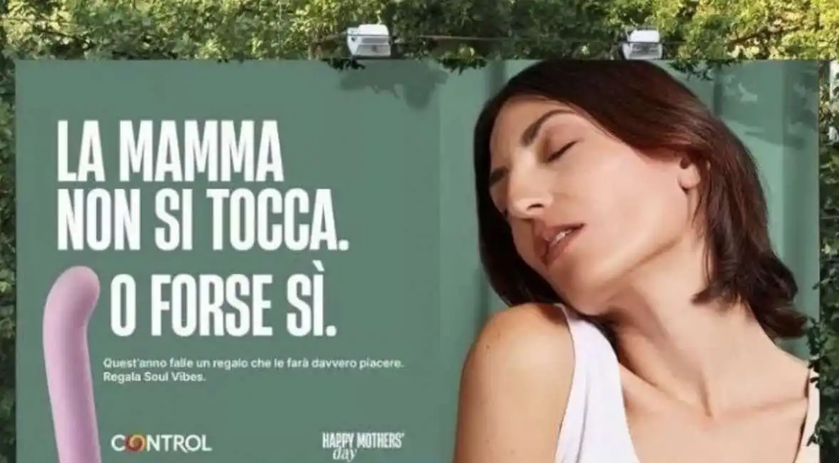 campagna pubblicitaria della control per la festa della mamma vibratore