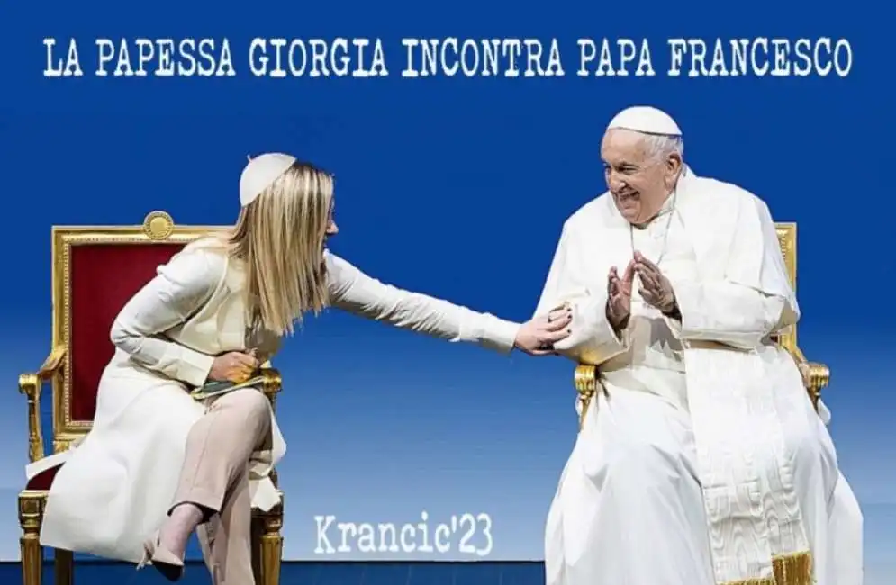 giorgia meloni papa francesco bergoglio 