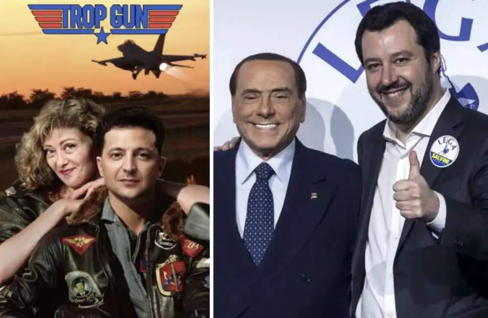 giorgia meloni volodymyr zelensky matteo salvini silvio berlusconi 