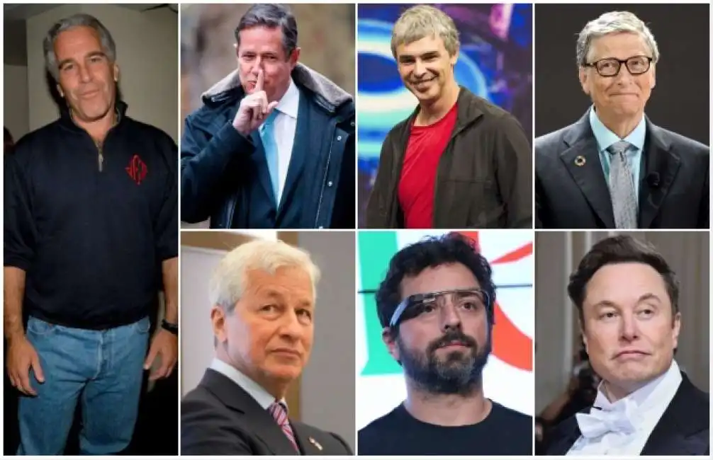 jeffrey epstein elon musk jes staley bill gates sergej brin larry page jamie dimon