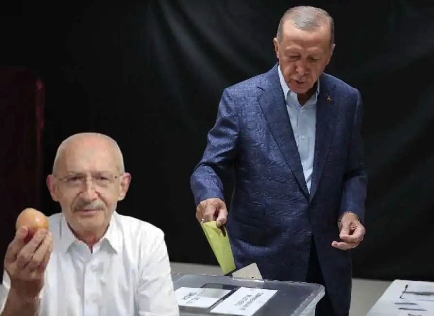 kemal kilicdaroglu recep tayyip erdogan al seggio elettorale elezioni turchia 