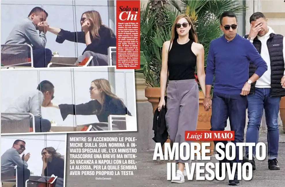 luigi di maio e alessia d alessandro in vacanza a napoli - foto chi - 1 d'alessandro 