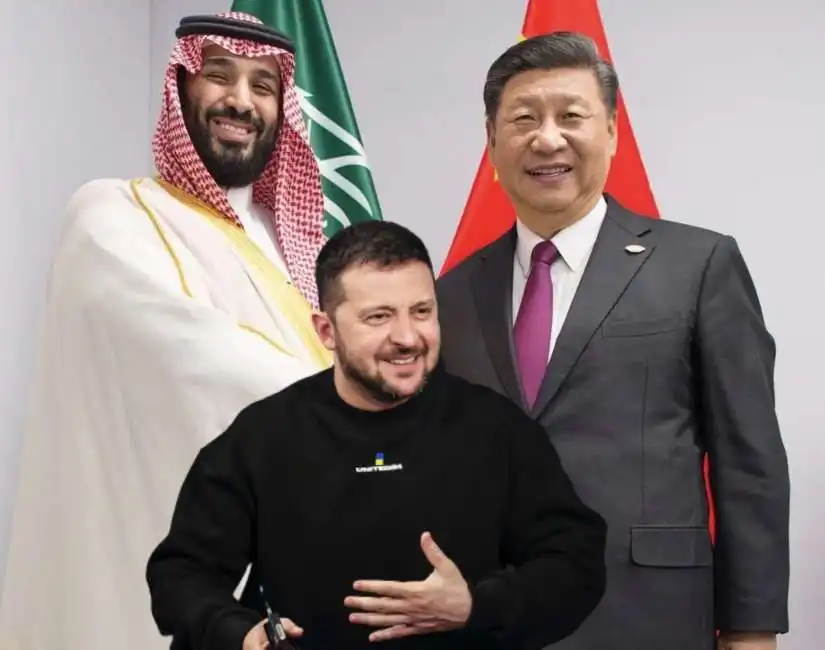 mohammed bin salman volodymyr zelensky xi jinping 