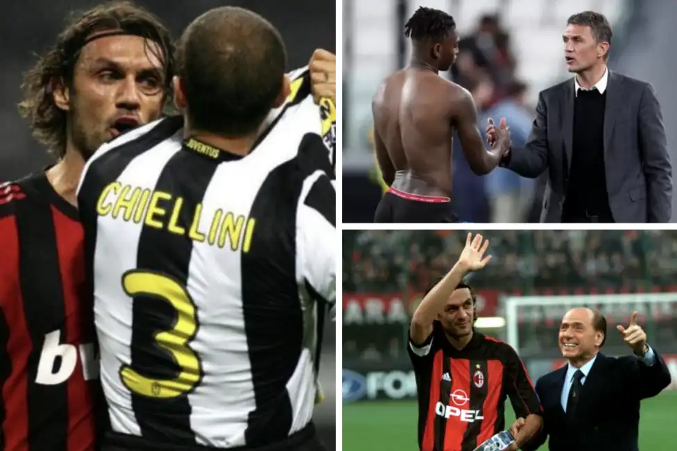 paolo maldini rafa leao silvio berlusconi giorgio chiellini milan