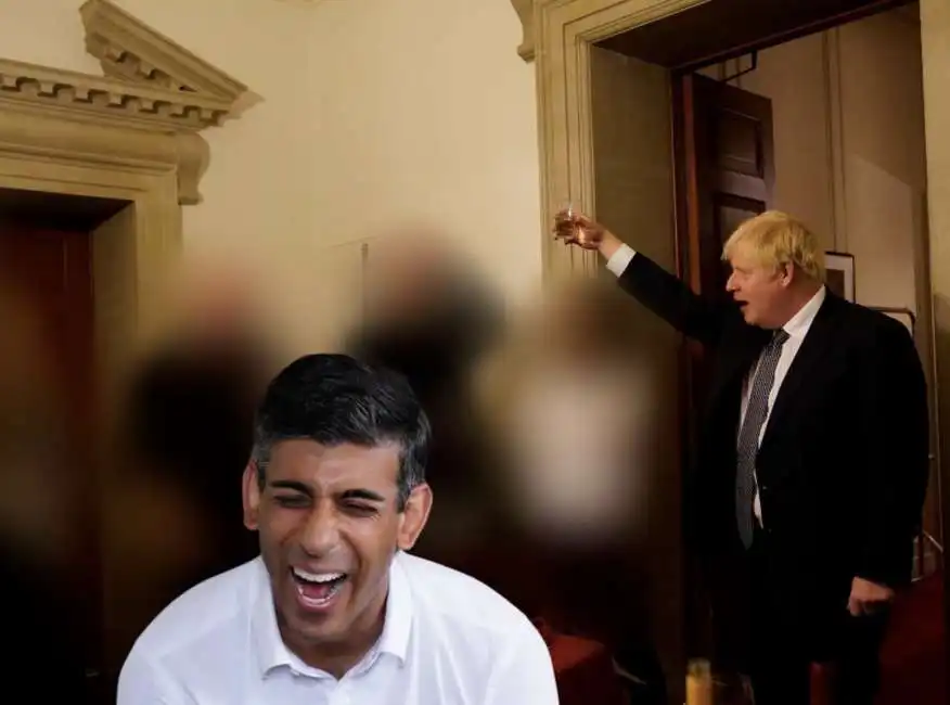 rishi sunak boris johnson partygate 