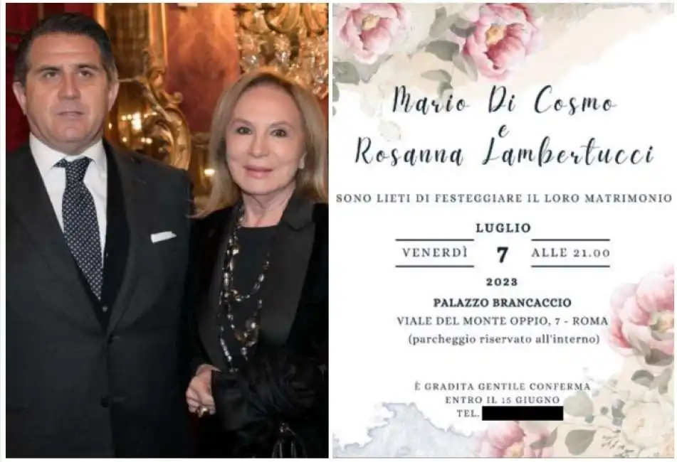 rosanna lambertucci mario di cosmo matrimonio