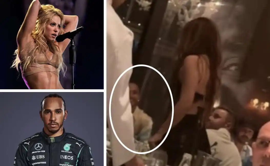 shakira lewis hamilton a miami ristorante