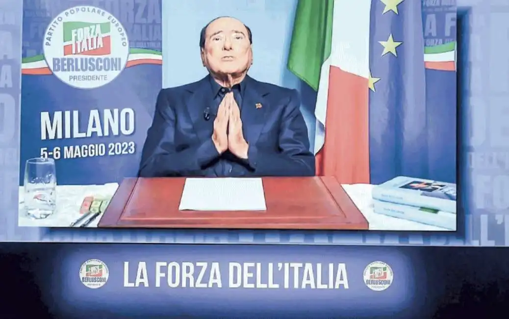 silvio berlusconi videomessaggio convention forza italia