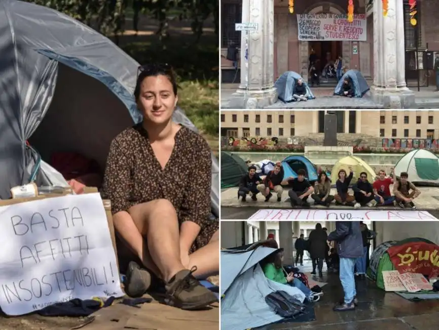 studenti in tenda contro caro affitti ilaria lamera 