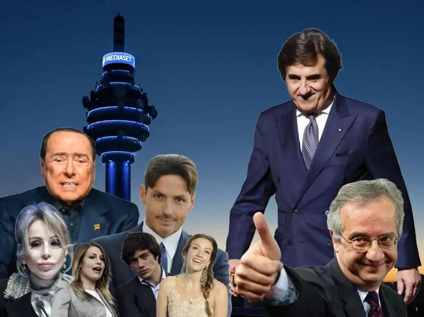 urbano cairo silvio berlusconi pier marina walter veltroni  mediaset