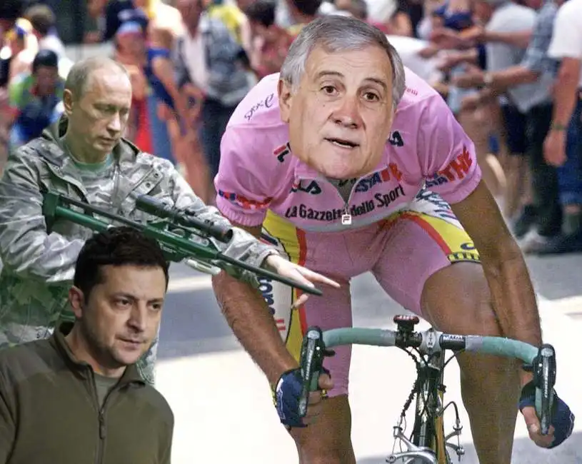 vladimir putin zelensky antonio tajani giro d italia