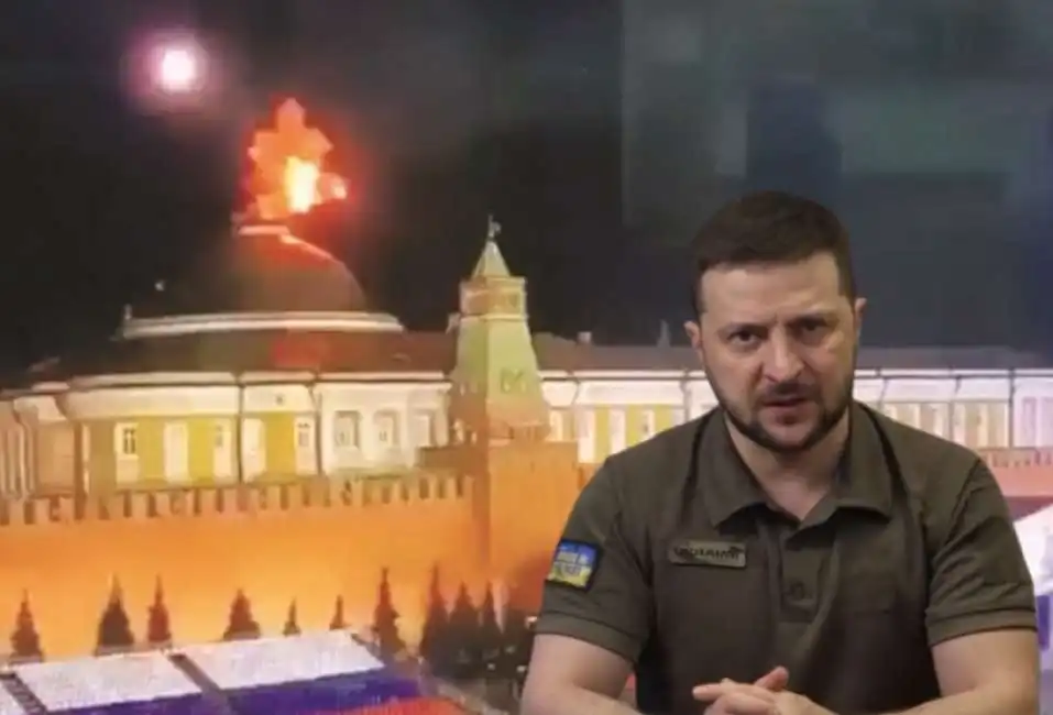 volodymyr zelensky cremlino drone droni 