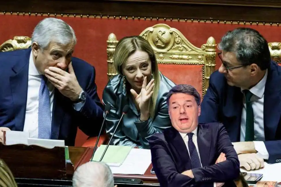 antonio tajani giorgia meloni giancarlo giorgetti matteo renzi