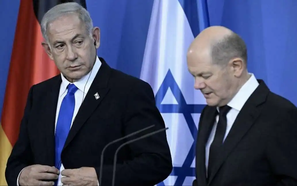 benjamin netanyahu olaf scholz 