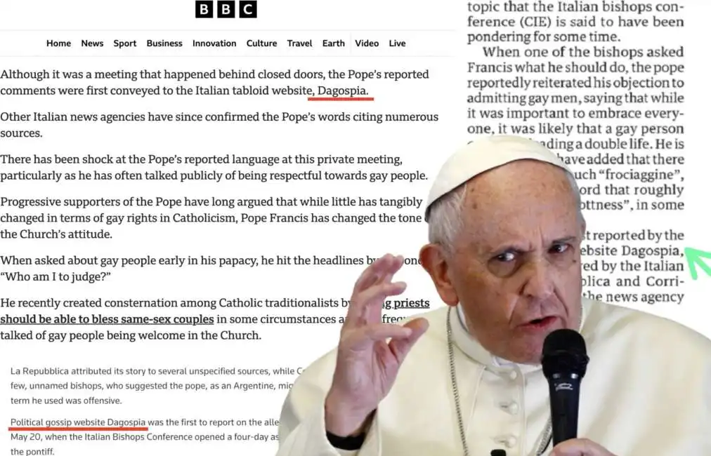 bergoglio papa francesco dagospia frociaggine 