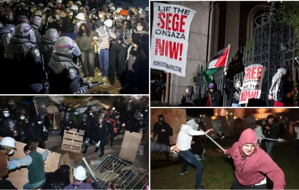 campus universita california los angeles polizia manifestanti pro palestina 