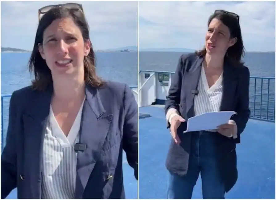 elly schlein attraversa lo stretto di messina