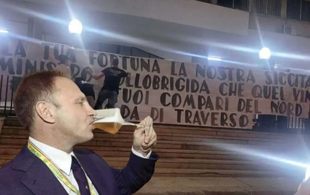 francesco lollobrigida striscione palermo 