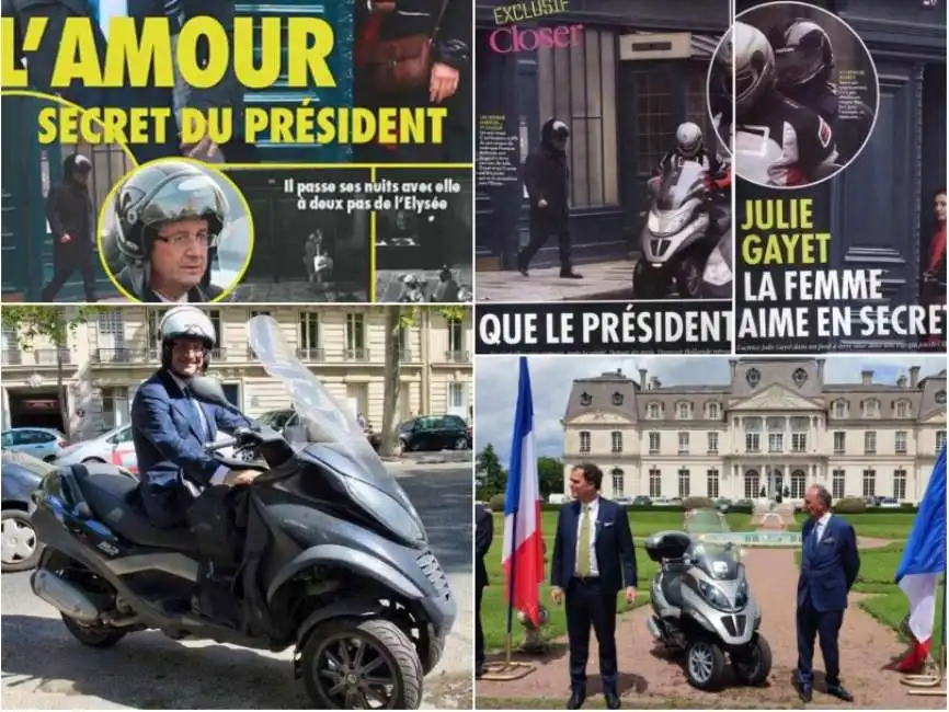 franÇois hollande in scooter gayet