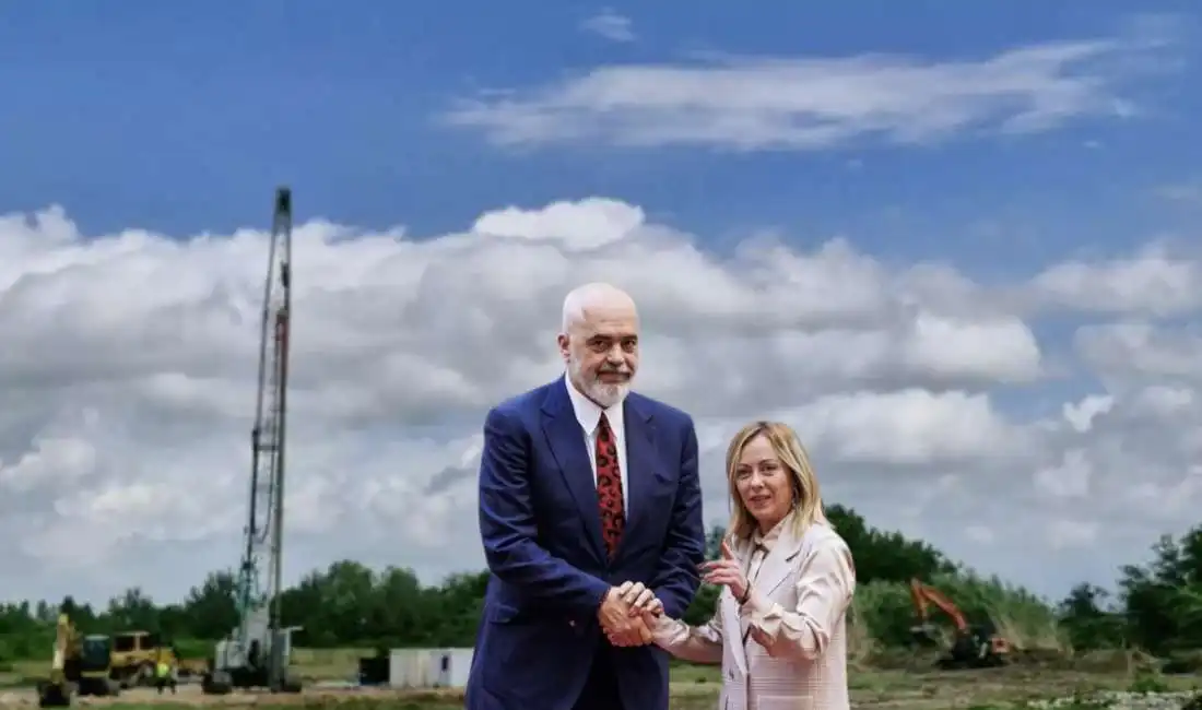 giorgia meloni edi rama albania 