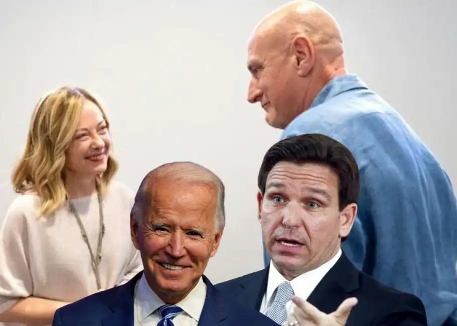 giorgia meloni joe biden ron desantis chico forti 