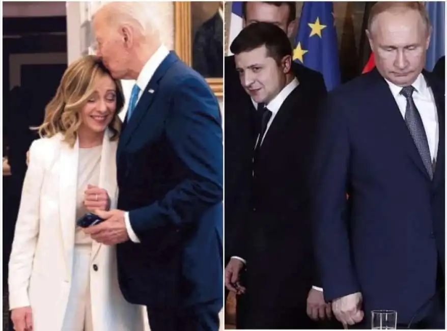 giorgia meloni joe biden vladimir putin volodymyr zelensky