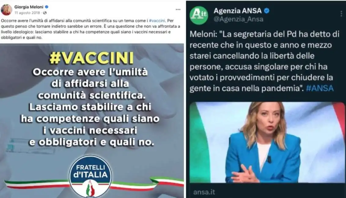 giorgia meloni vaccini lockdown pandemia