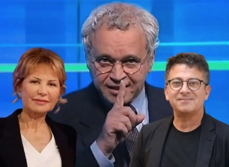 lilli gruber enrico mentana andrea salerno