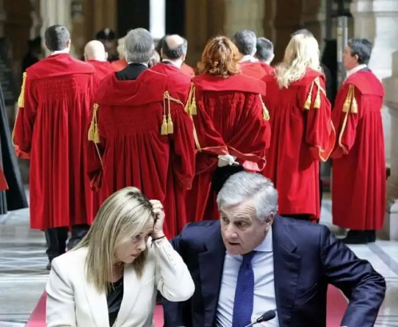 magistrati toghe giorgia meloni antonio tajani