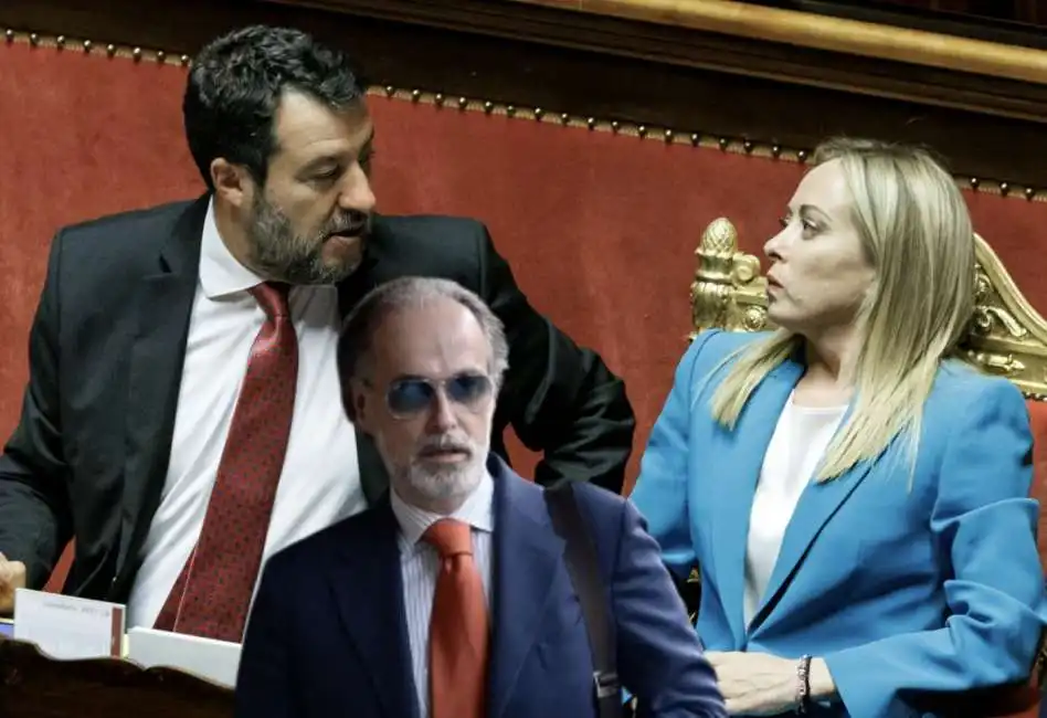 matteo salvini giorgia meloni giampaolo rossi