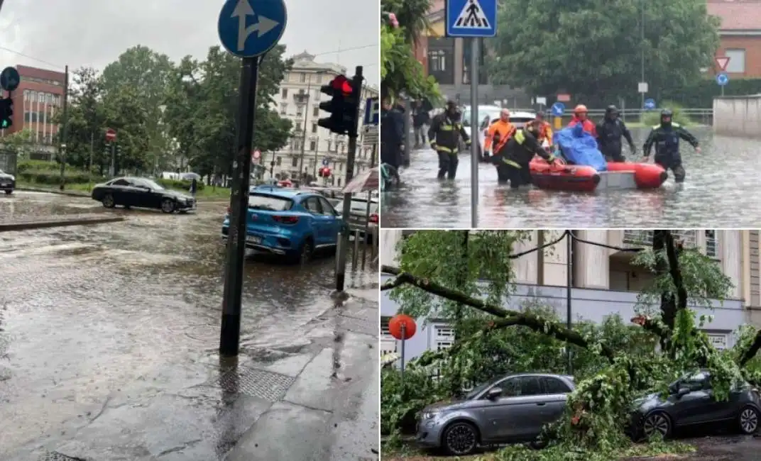 milano pioggia meloni pioggia