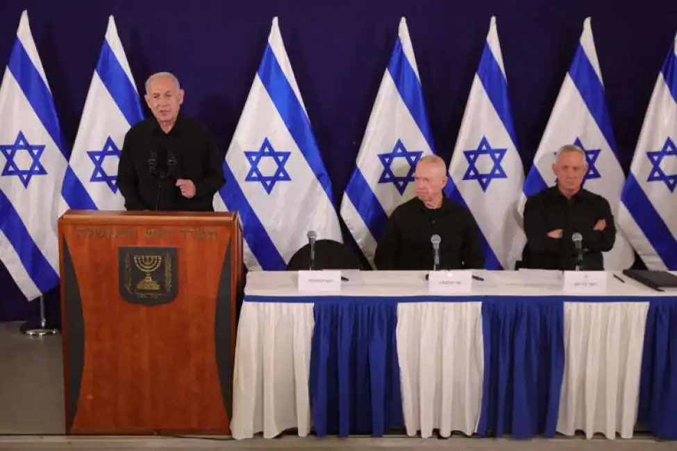 netanyahu benny gantz yoav gallant