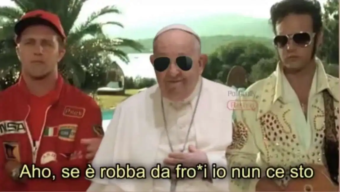 papa francesco bergoglio froci frociaggine meme 