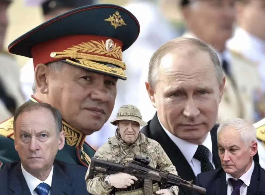 sergei shoigu vladimir putin nikolai patrushev andrey belousov 